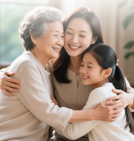 女性家庭关怀图